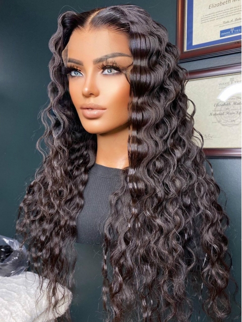 NEW BRAZILIAN VIRGIN WAVY HUMAN HAIR T PART LACE CLOSURE HUMAN HAIR WIG-TP0682 NEW BRAZILIAN VIRGIN WAVY HUMAN HAIR T PART LACE CLOSURE HUMAN HAIR WIG-TP0682