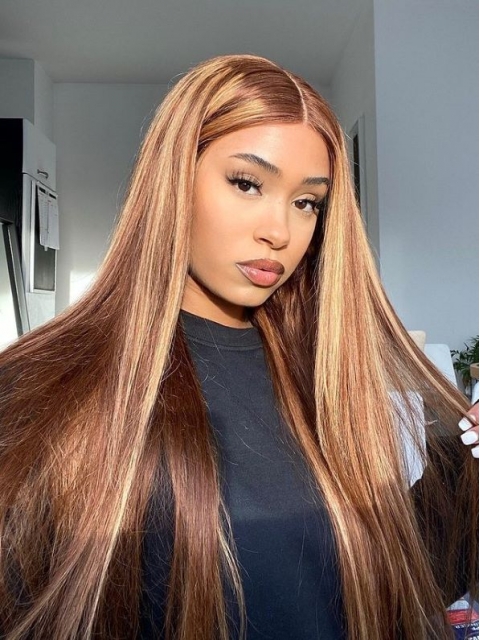 Hairstylist Collection-NEW HONEY BLOND HIGHLITED T PART LACE CLOSURE WIG-CCW699 Hairstylist Collection-NEW HONEY BLOND HIGHLITED T PART LACE CLOSURE WIG-CCW699