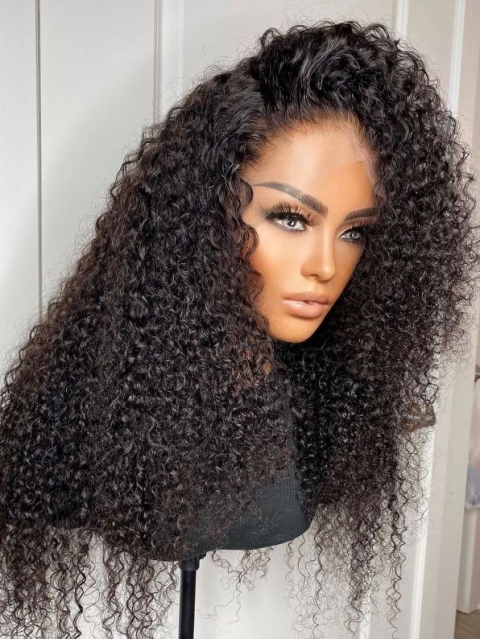 BIG&FULL- REAL INVISIBLE HD LACE - LONG CURLY HUMAN HAIR LACE FRONT WIG - HD904 BIG&FULL- REAL INVISIBLE HD LACE - LONG CURLY HUMAN HAIR LACE FRONT WIG - HD904