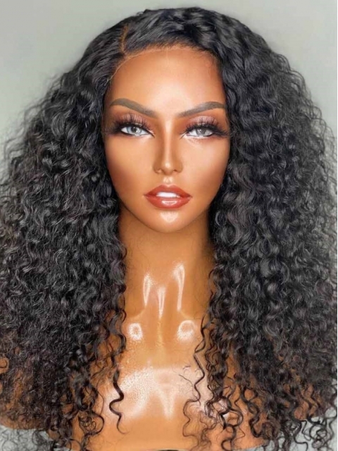 13*6 SUPER FINE INVISIBLE HD LACE-HUMAN HAIR LACE FRONTAL CURLY WIG- HD918 13*6 SUPER FINE INVISIBLE HD LACE-HUMAN HAIR LACE FRONTAL CURLY WIG- HD918