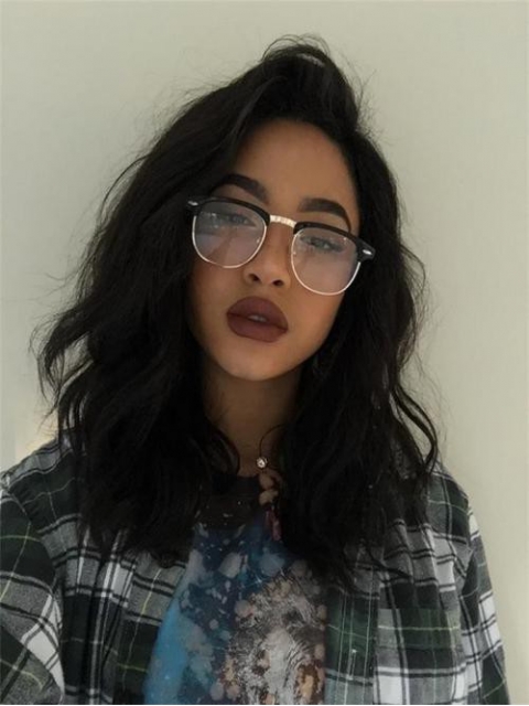 Indian virgin 6 inches deep parting preplucked human hair lace front wave wig Indian virgin 6 inches deep parting preplucked human hair lace front wave wig