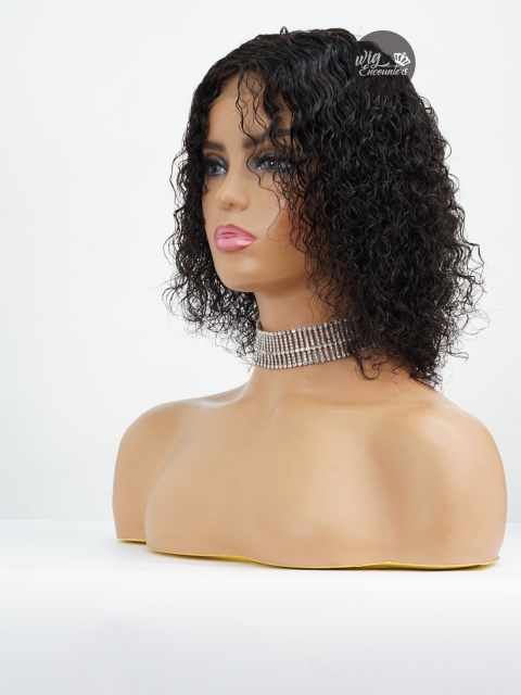 Wet Curly Bob Wig-4*4 lace closure wig-CC021 Wet Curly Bob Wig-4*4 lace closure wig-CC021