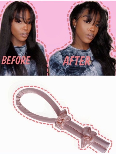pink heatless silk roller kit pink heatless silk roller kit
