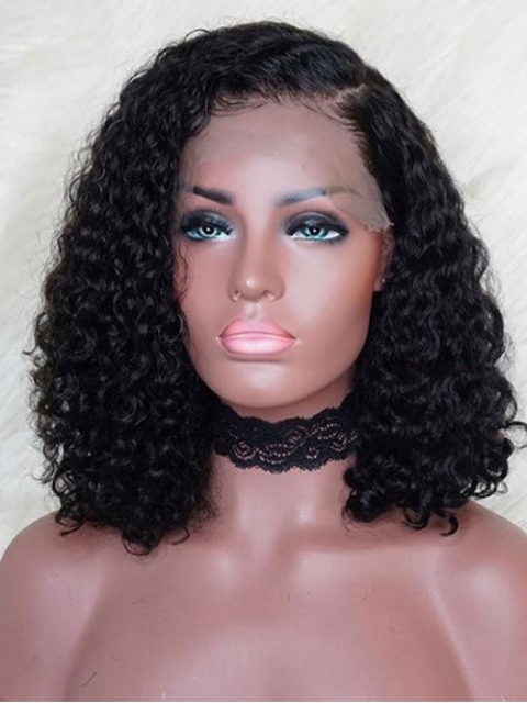 Preplucked Indian virgin 360 lace frontal human hair curly wig Preplucked Indian virgin 360 lace frontal human hair curly wig