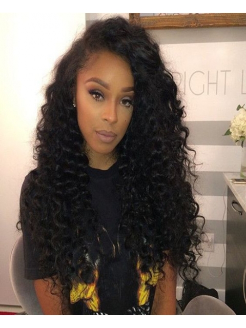 22 inches curly indian remy lace front human hair wig - LFC006 22 inches curly indian remy lace front human hair wig - LFC006