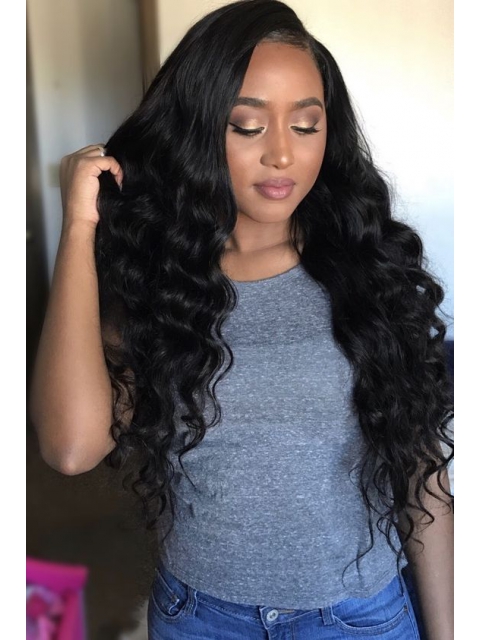 8-22 inches Indian remy wavy13*4 three-way-parting lace front human hair wig 8-22 inches Indian remy wavy13*4 three-way-parting lace front human hair wig