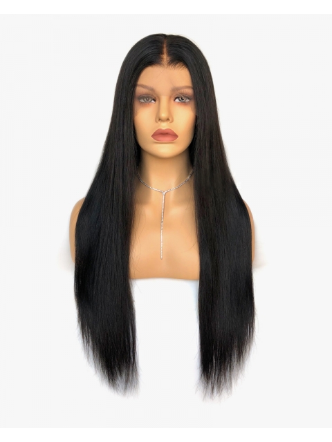 Invisible HD skin melt swiss lace 6 inches deep parting straight human hair lace front wig- UPGRADED Invisible HD skin melt swiss lace 6 inches deep parting straight human hair lace front wig- UPGRADED