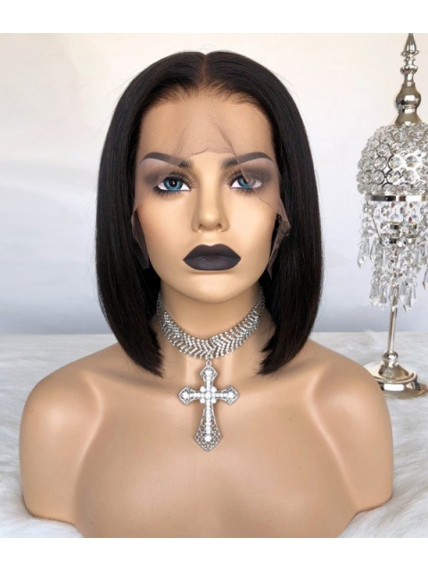 10-22 Easy affordable short middle part human hair wig 10-22 Easy affordable short middle part human hair wig