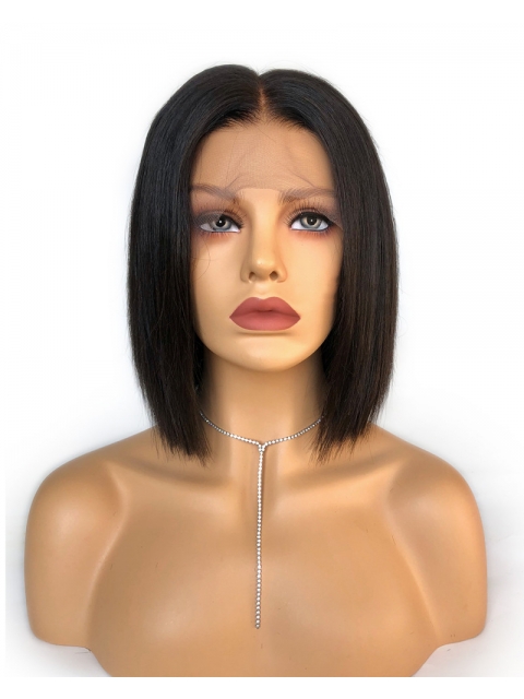 10-22 Easy affordable one length human hair wig 10-22 Easy affordable one length human hair wig