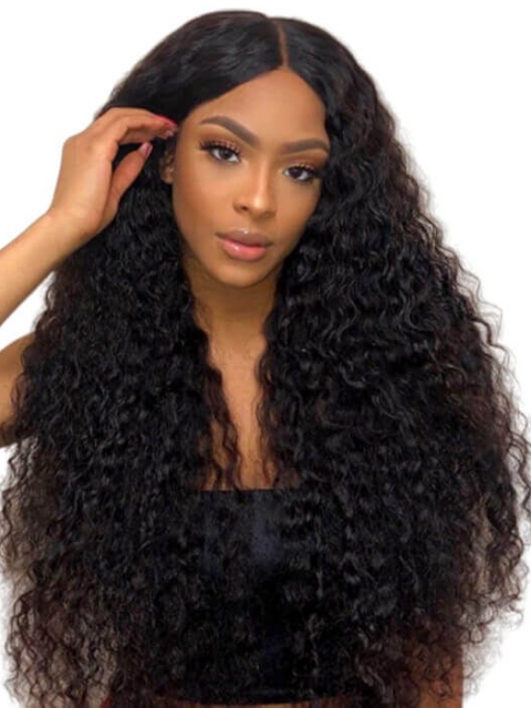 Pre-made Fake Scalp Indian Virgin Front Lace Human Hair Curly Wig Pre-made Fake Scalp Indian Virgin Front Lace Human Hair Curly Wig