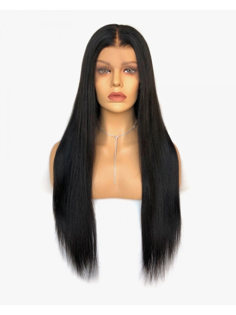 Black Friday Sale -Invisible HD skin melt swiss lace 6 inches deep parting straight human hair lace front wig Black Friday Sale -Invisible HD skin melt swiss lace 6 inches deep parting straight human hair lace front wig
