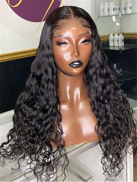 New Deep Wave Natural Black 5x5 HD Swiss Lace Closure Wig-SWC014 New Deep Wave Natural Black 5x5 HD Swiss Lace Closure Wig-SWC014