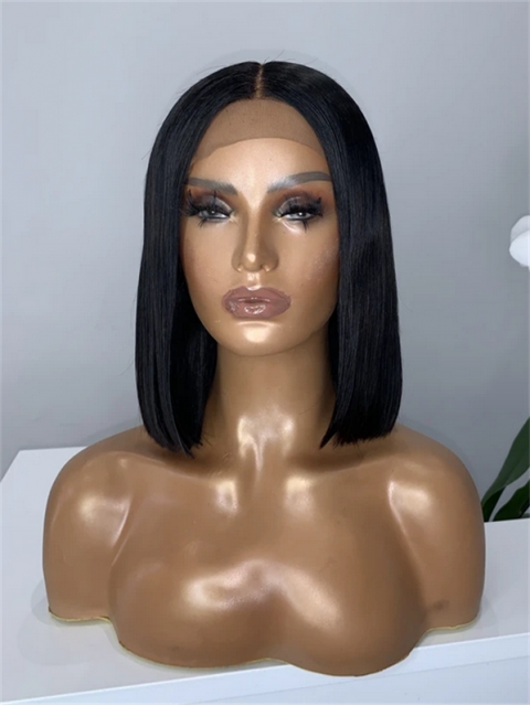 New 4*4 Lace Closure Frontal Straight Human Hair BoB Wig in one length-HWC006 New 4*4 Lace Closure Frontal Straight Human Hair BoB Wig in one length-HWC006