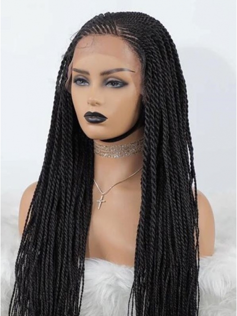 Lace Front Wig Long Box Braid Wig-BBW008 Lace Front Wig Long Box Braid Wig-BBW008