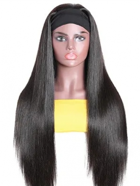 New Protective Style For Black Natural Hair-150% density Quick Fix Elegant Silky Striaght Headband Wig For Last Minute Problems-HW002 New Protective Style For Black Natural Hair-150% density Quick Fix Elegant Silky Striaght Headband Wig For Last Minute Problems-HW002
