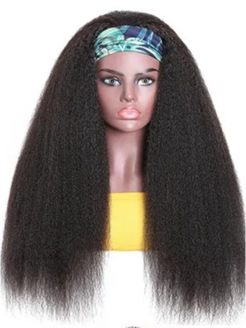 New Protective Style For Black Natural Hair-150% density Quick Fix Elegant Kinky Yaki Headband Wig For Last Minute Problems-HW005 New Protective Style For Black Natural Hair-150% density Quick Fix Elegant Kinky Yaki Headband Wig For Last Minute Problems-HW005