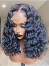 New&Upgraded Beginner Friendly 5×5 Invisible HD lace Closure Curly Human Hair -SWC044