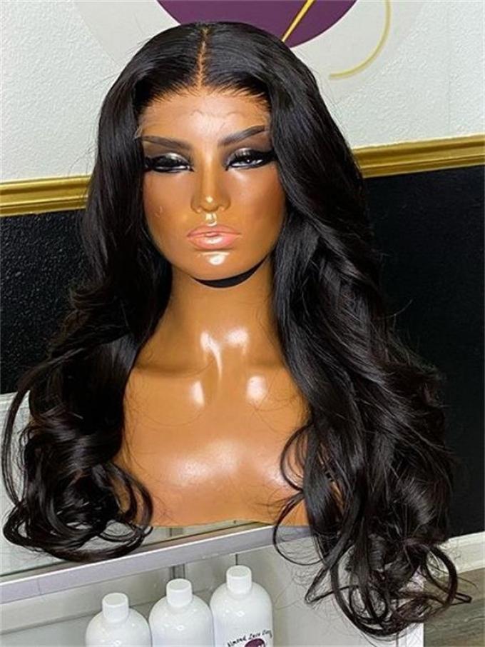 New Body Wave 5x5 HD Swiss Lace Closure Wig-SWC015