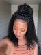 Human Hair Full Lace Wig Curly Ash Brown