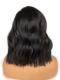 Indian virgin preplucked 6 inches deep parting lace front human hair wave wig with wand curls-LFS018