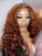 Hairstylist Collection-NEW&PERFECT GINGER COLOR T PART LACE CLOSURE WIG WITH WAND CURLS-CCW701