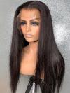 New Indian remy long straight 13*4 three-way- parting lace front human hair wig-LW188