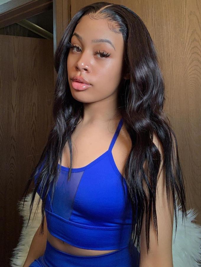 Silky Straight Natural Color 5x5 Melting Hairline  Swiss HD Lace Closure Wig-SWC005