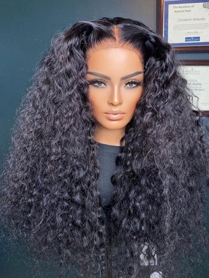 NEW WAVY HUMAN HAIR LACE FRONT WIG-WLF288