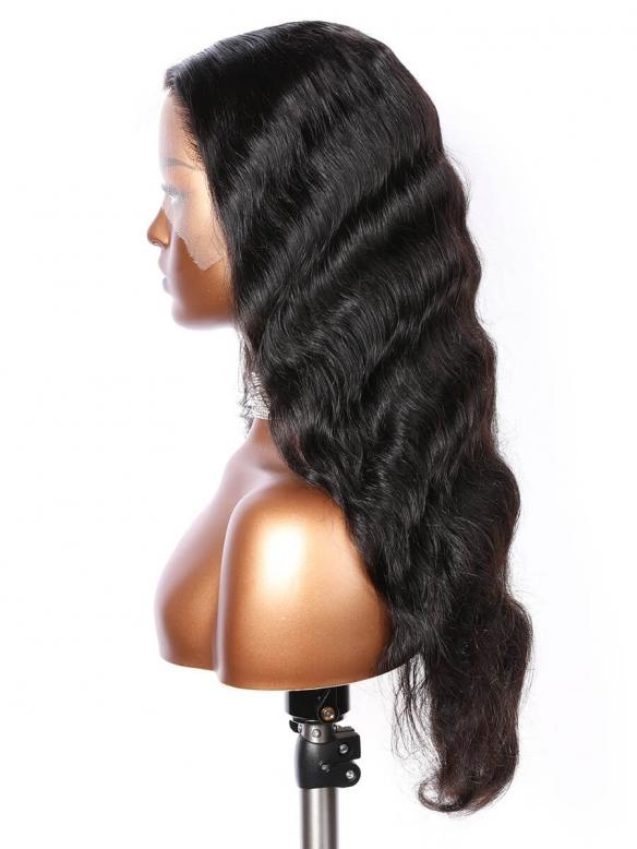 CARA-BLACK NATURAL WAVE-LACE FRONTAL WIG