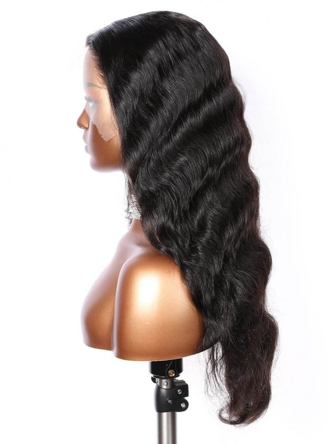 CARA-BLACK NATURAL WAVE-LACE FRONTAL WIG