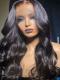 NEW NO DIY - REAL INVISIBLE HD LACE - STRAIGHT HUMAN HAIR LACE FRONT WIG WITH WAND CURLS- HD901