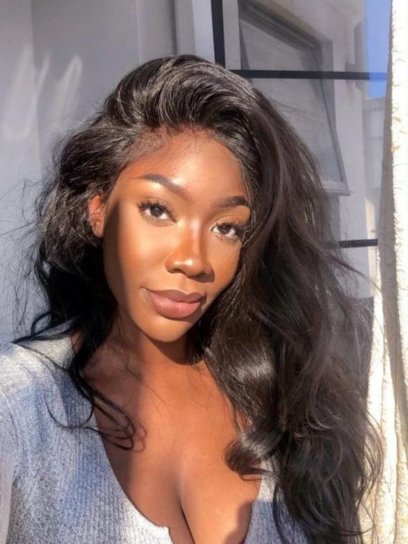 Melting Hairline Pre-plucked Wavy Human Hair Wig-LFB883