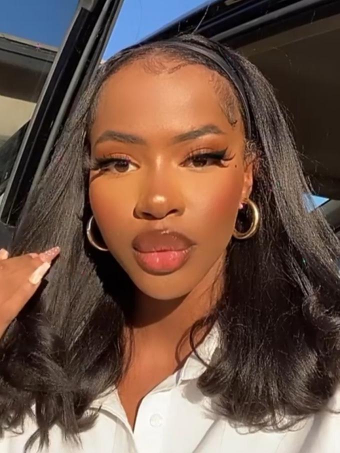 New Protective Style For Black Natural Hair-150% density Quick Fix Elegant Light Yaki Headband Wig With Wand Curls-HW009