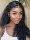 Human Hair Full Lace Wig Curly Ash Brown