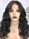 Indian virgin free part preplucked full lace human hair body wave wavy wig-FL012