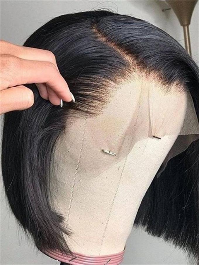 New silky texture side part BOB for summer slay-LW168