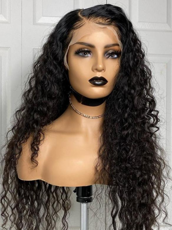 New Deep Wavy Natural Hairline Lace Front Wig-LW142