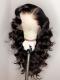 Preplucked Indian virgin 360 lace frontal human hair body wave wavy wig
