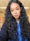 Long Deep Curly Natural Color Lace Frontal Wig-LFW960