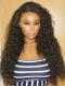 Preplucked Indian virgin 360 lace frontal human hair curly wig -WE064