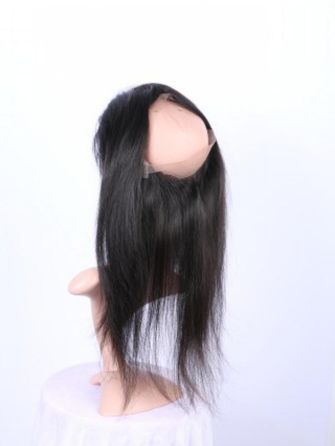 Indian remy human hair straight 360 lace frontal - FS360