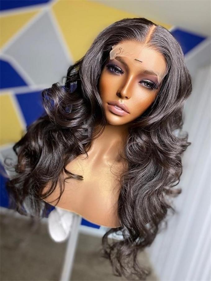 New 4*4 Lace Closure Frontal Human Hair Wig With Wand Curls-HWC008