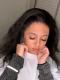 Human Hair Full Lace Wig Curly Ash Brown
