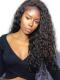 Indian virgin 6 inches deep parting preplucked human hair lace front curly wig-LFC017