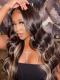 Hairstylist Collection-GOLDEN HIGHLIGHT T PART LACE FRONTAL WIG WITH WAND CURLS-CCW711