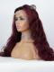 Elegant Wavy Ombre Wine Red 99J# Lace Front wig-CL037