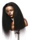 NORAH-NATURAL BLACK KINKY STRAIGHT-LAVE FRONTAL WIG