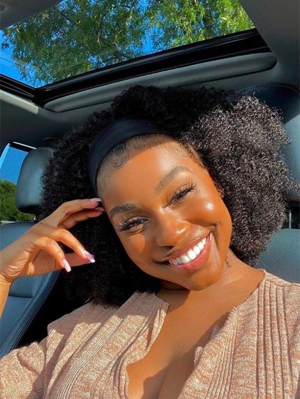 New Protective Style For Black Natural Hair-Quick Fix Elegant Headband Wig For Last Minute Problems-HW001