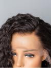 Invisible HD skin melt swiss lace curly human hair full lace wig