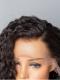 Invisible HD skin melt swiss lace curly human hair full lace wig